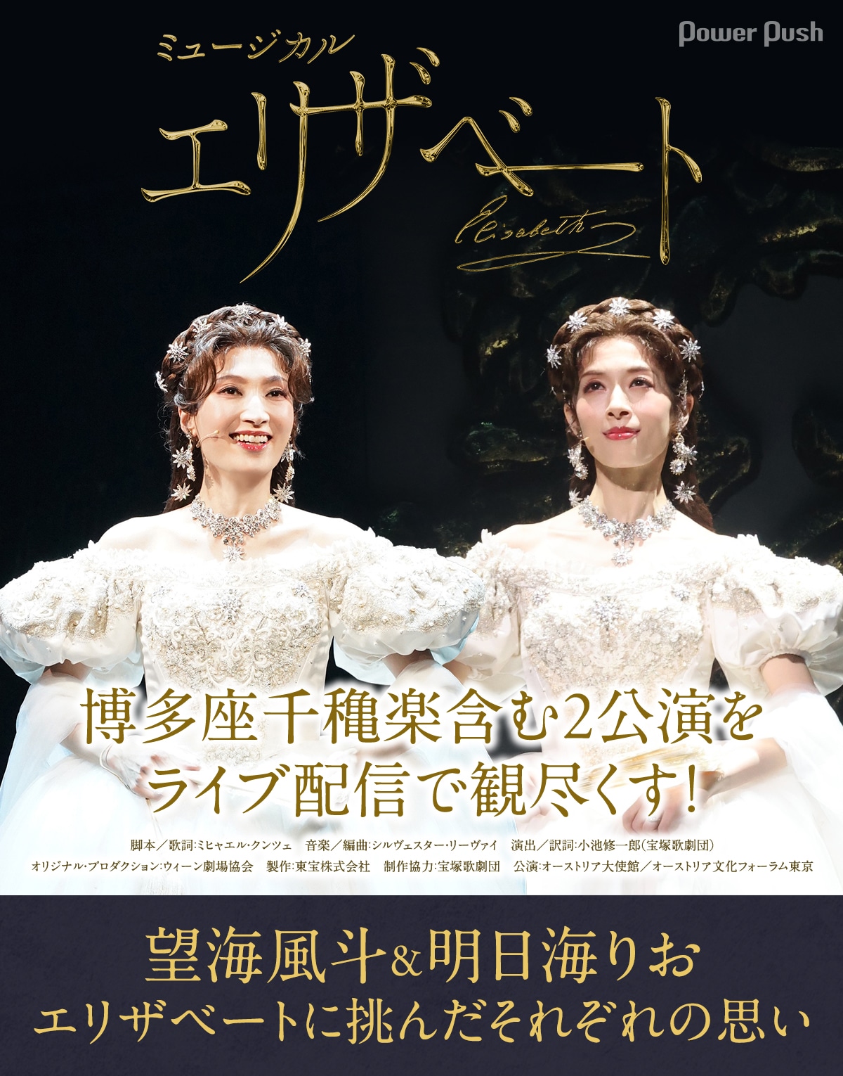 ミュージカル「エリザベート」博多座公演ライブ配信に向け、望海風斗