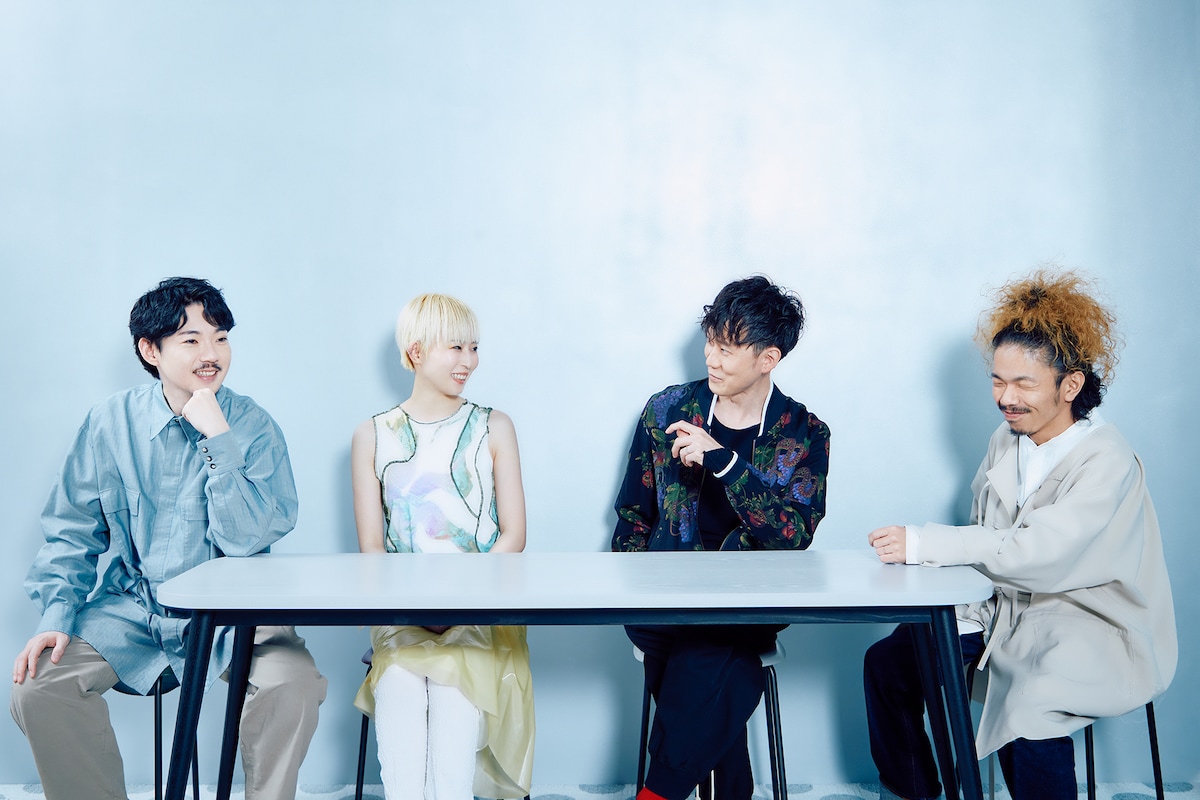 左からatagi、PORIN、蔦谷好位置、モリシー。