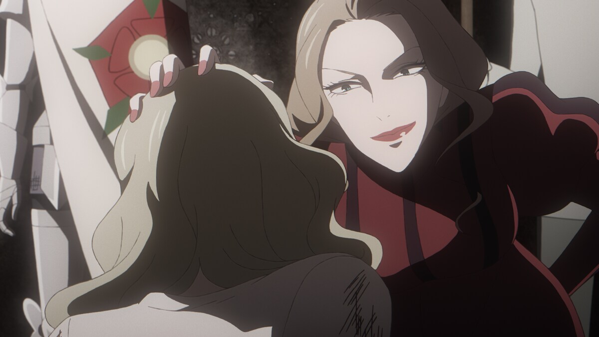 アニメ「薔薇王の葬列」より、マーガレット王妃。