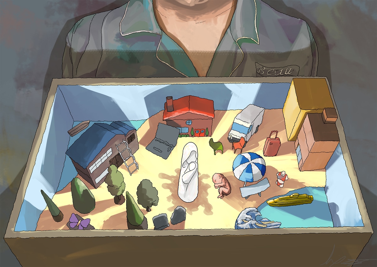 大童澄瞳が描く主人公ボーの“箱庭療法”