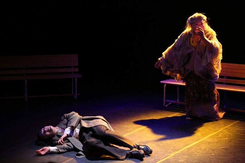 鳥の劇場「三島由紀夫の世界・近代能楽集より二演目上演『卒塔婆小町』」より。