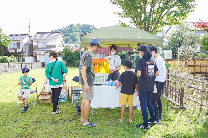 週末だけのまちのみせの様子。