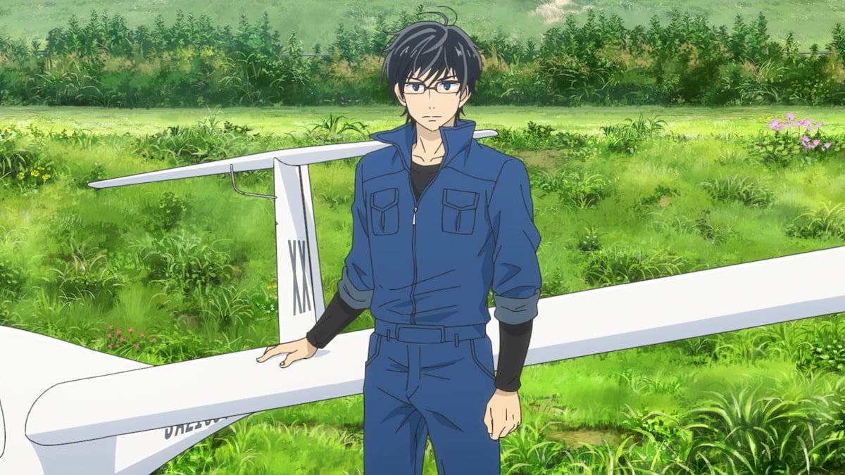 映画「ブルーサーマル」より、島﨑信長演じる倉持潤。全国でもトップクラスの成績を誇る青凪大学航空部の絶対的エースで、つるたまを航空部に迎え入れた張本人。