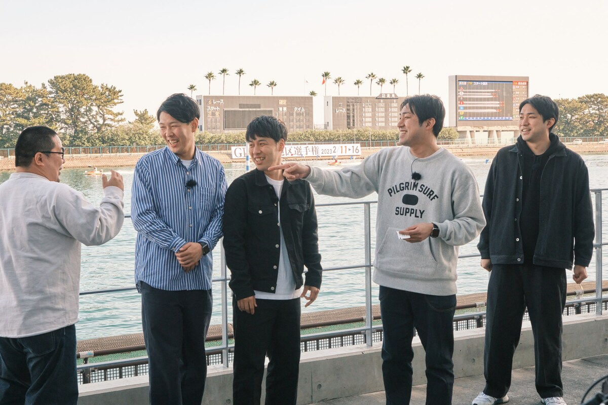 番組収録中のネルソンズとダイタク。楽しそう。