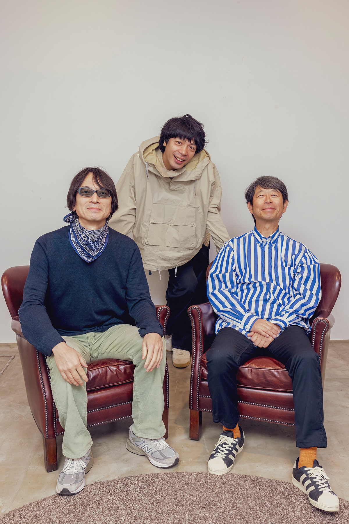 左からYO-KING、峯田和伸、桜井秀俊。