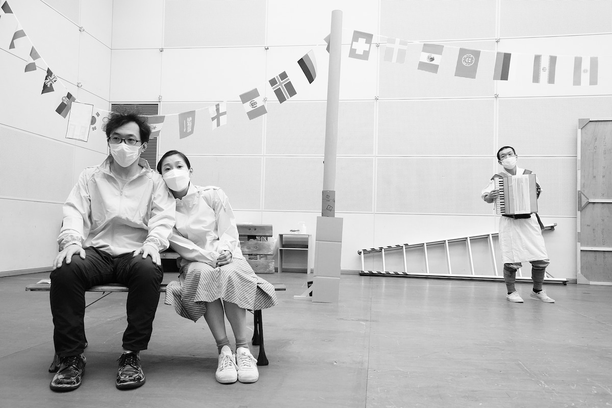 「あーぶくたった、にいたった」稽古の様子。（撮影：田中亜紀）