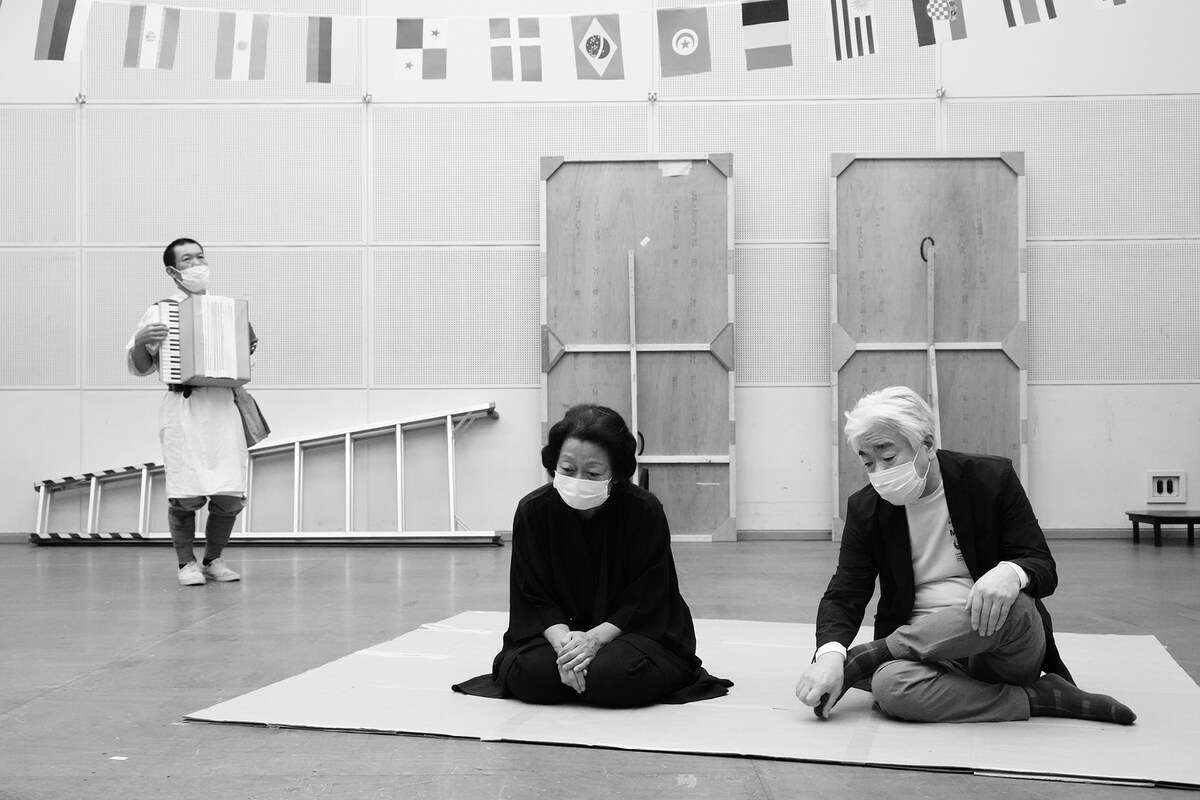 「あーぶくたった、にいたった」稽古の様子。（撮影：田中亜紀）