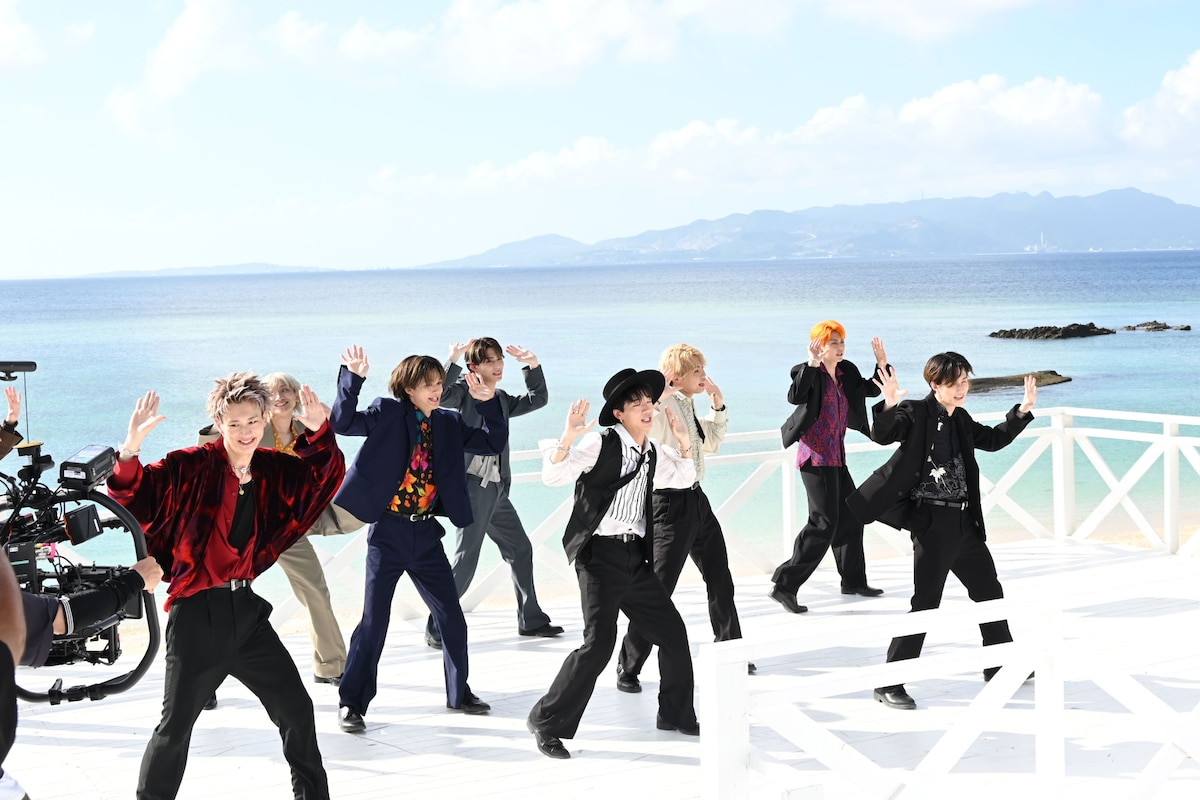 MV撮影の様子。