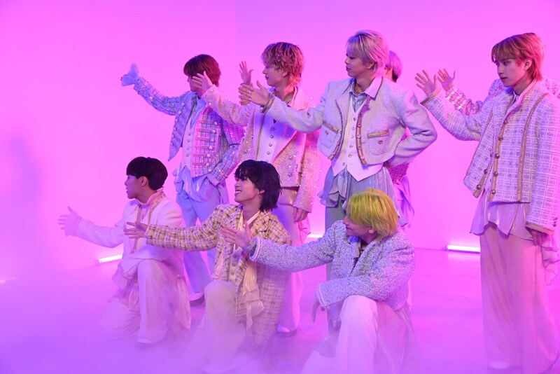 ダンスシーンの撮影の様子。