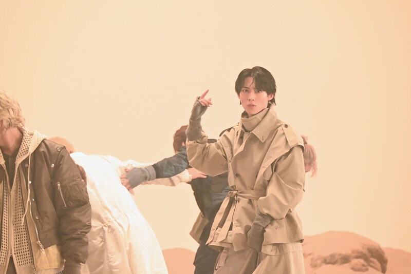 ダンスシーンの撮影の様子。