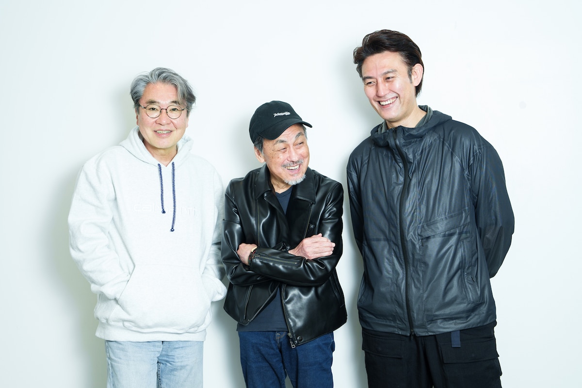 左から青山勝、佐藤B作、塚原大助。