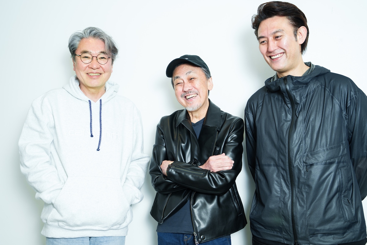 左から青山勝、佐藤B作、塚原大助。