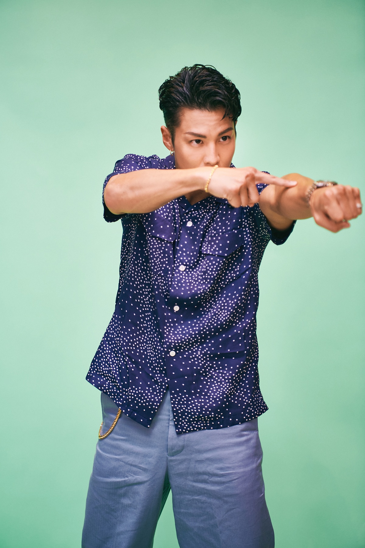 バズ・ライトイヤーになりきるRIKU（THE RAMPAGE from EXILE TRIBE）。