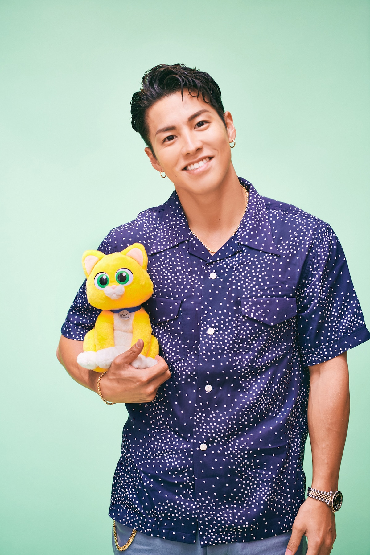 ソックスとRIKU（THE RAMPAGE from EXILE TRIBE）。