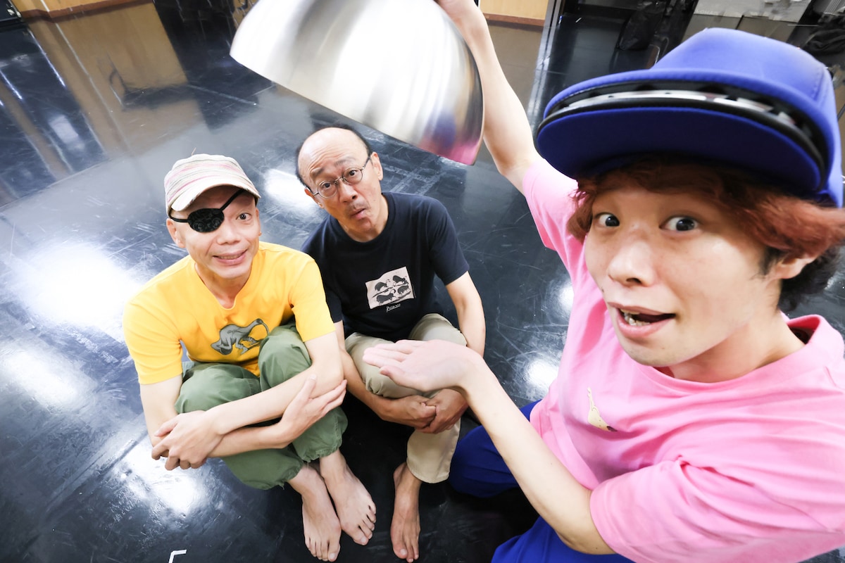 左から伊藤キム、佐藤誓、スズキ拓朗。