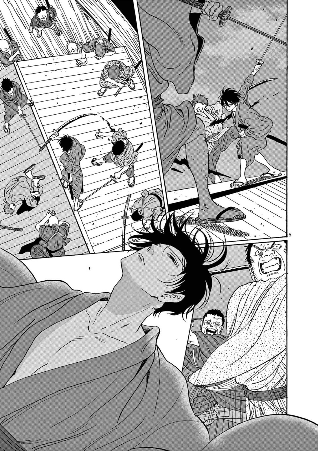 島から脱出しようと紗都子と小船に乗り込んだ進平。この2人を船で追いかけてきた三枝たちとの戦いが第17話で展開される。