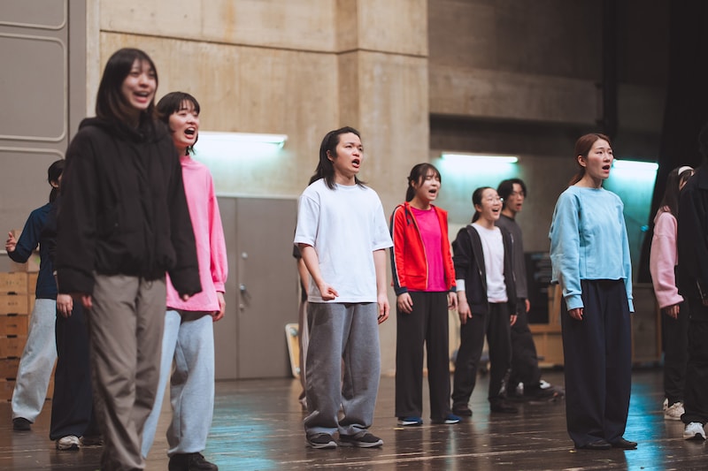 「アンサンブルデイズ」歌唱稽古の様子。