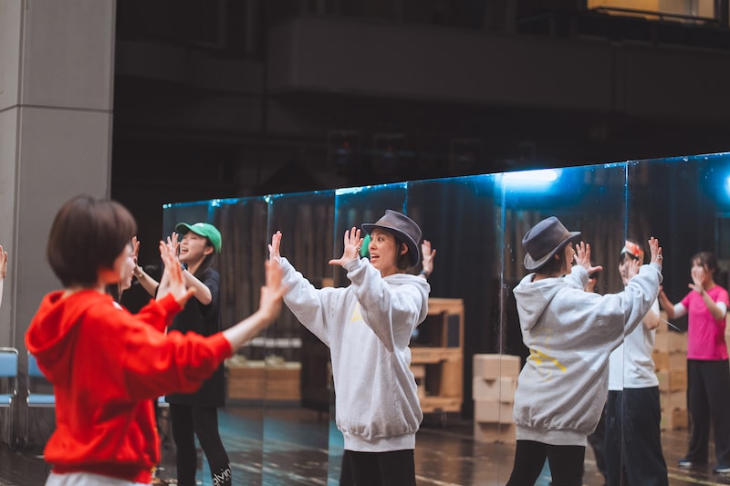 「アンサンブルデイズ」ダンス稽古の様子。