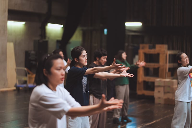 「アンサンブルデイズ」ダンス稽古の様子。