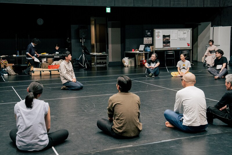 目黒陽介のワークの様子。