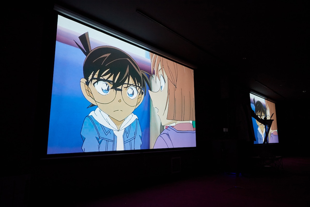 実験に臨むコナンたち。録り下ろしボイスも、イベントでの楽しみの1つだ。