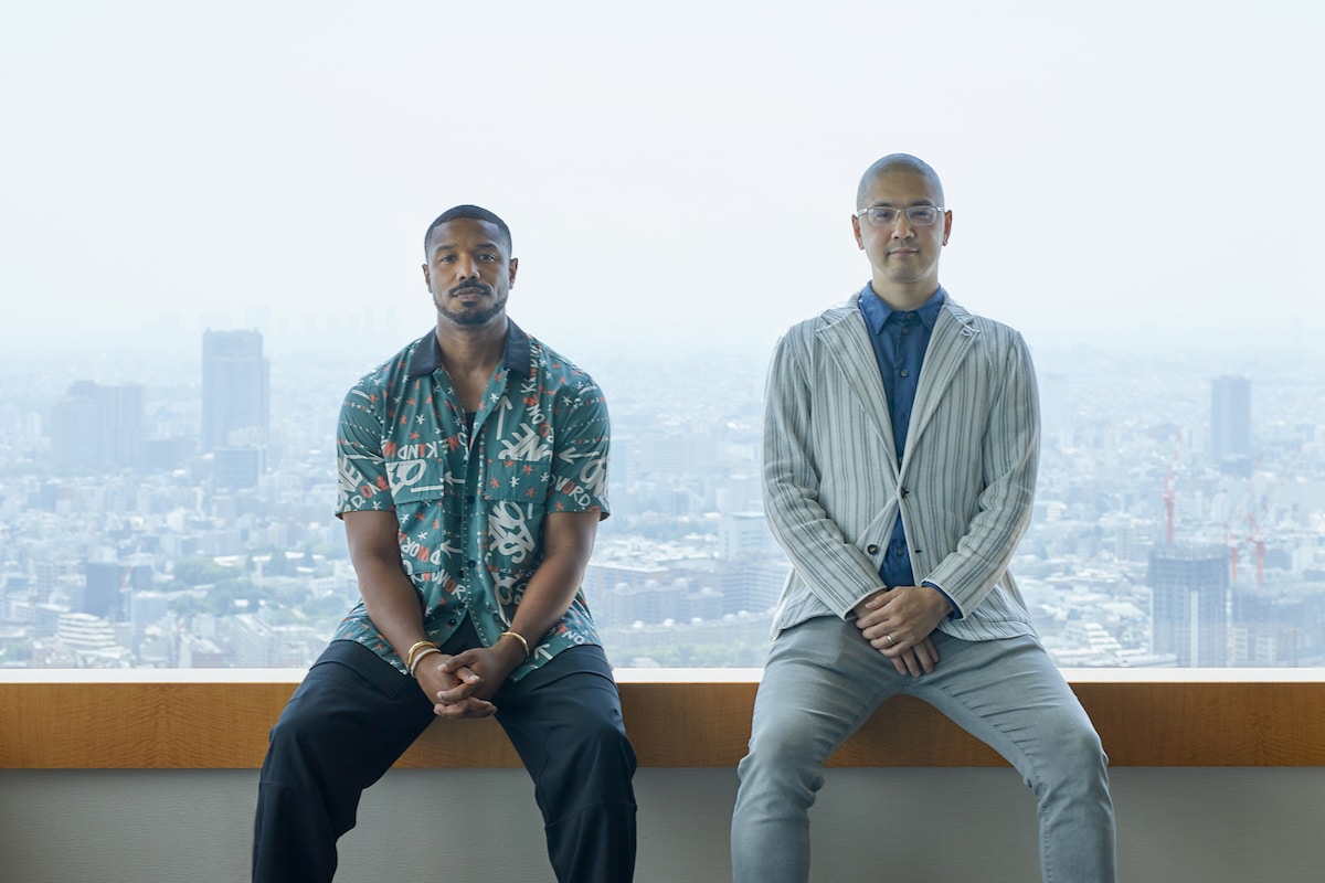 限られた短い時間の中で、クリエイターとして刺激し合ったマイケル・B・ジョーダン(左)と村田雄介(右)。