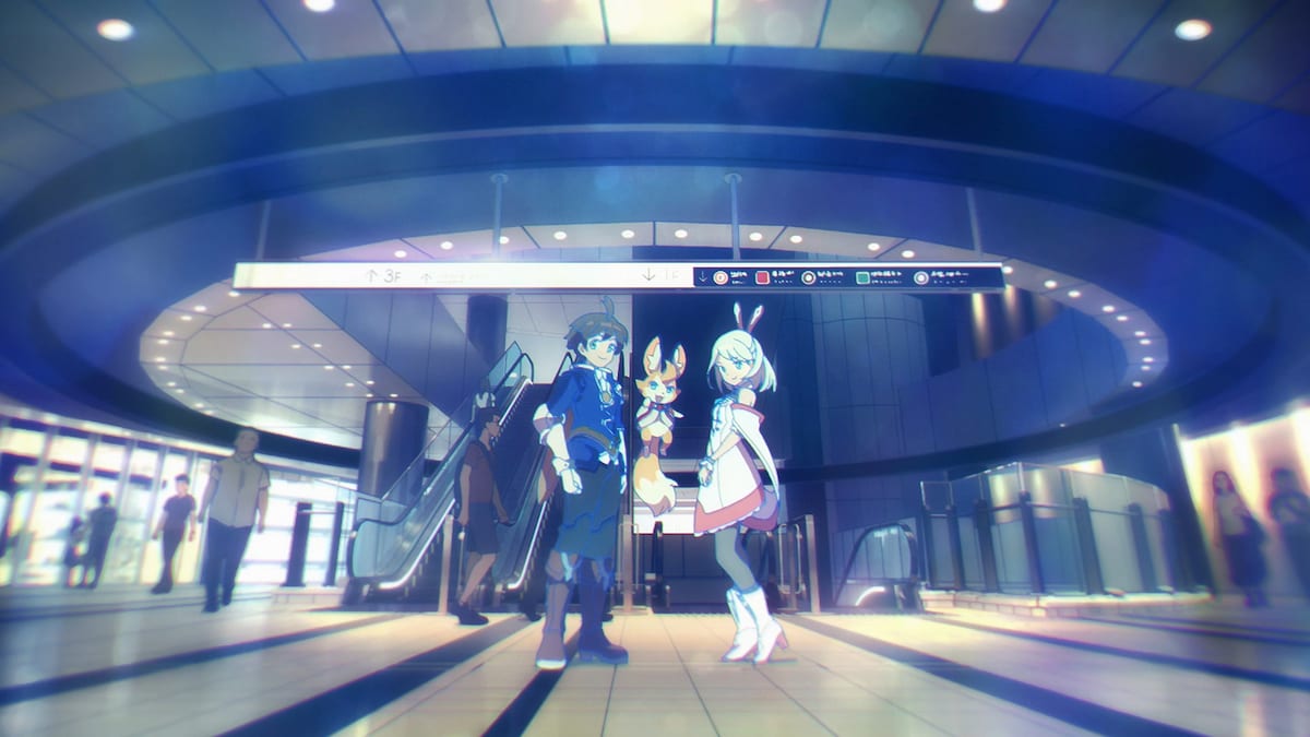 Cygamesコーポレートムービーより。東京・渋谷を舞台に多くのキャラクターが出演している。