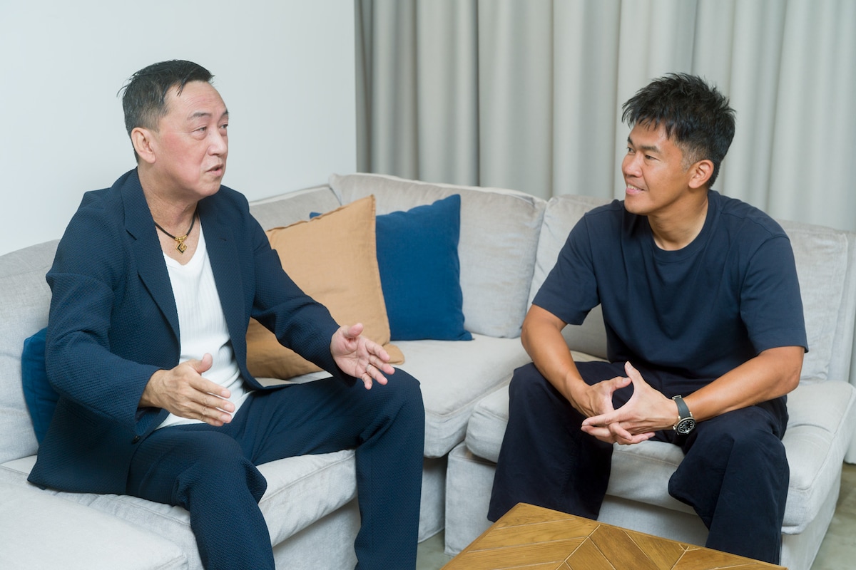 左から森恒二、武井壮。