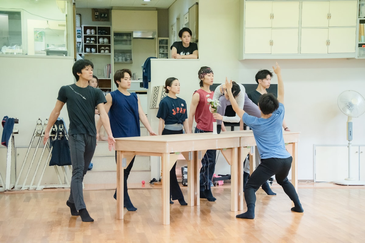 「Traum-夢の中の夢-」の稽古の様子。