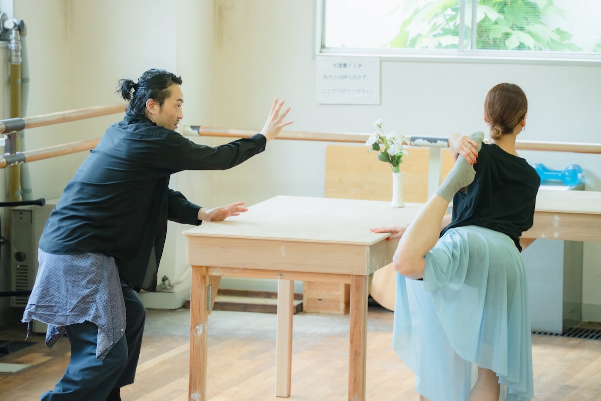 「Traum-夢の中の夢-」の稽古の様子。