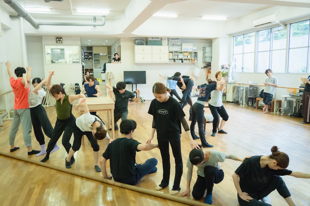 「Traum-夢の中の夢-」の稽古の様子。