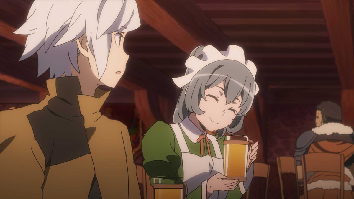 「豊穣の女主人」で働くシル。