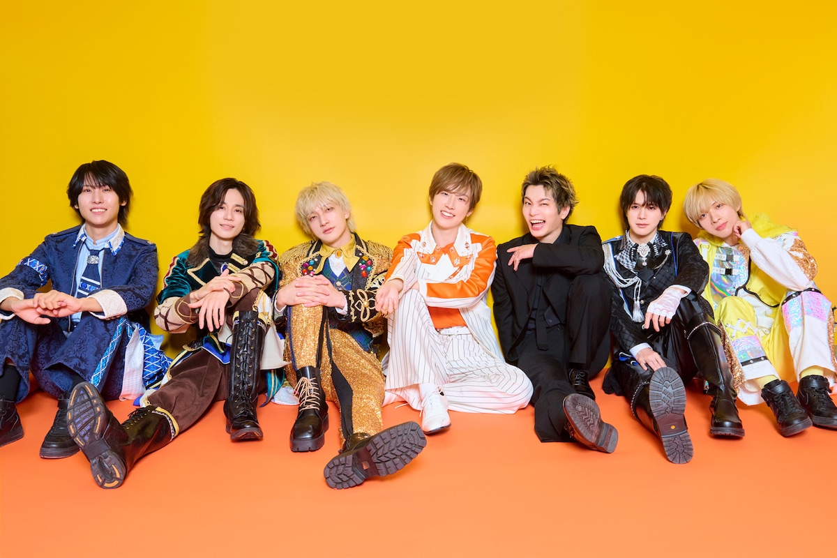 左から矢吹藍(ラムネ商店街)、青野精一郎(ReLIT)、ようた(パンダドラゴン)、気まぐれプリンス(MeseMoa.)、マンチ漢(わんちゃんわんわんねこにゃんにゃん)、しゅん(ナナクロニクル)、りんと(Milky Monster)。