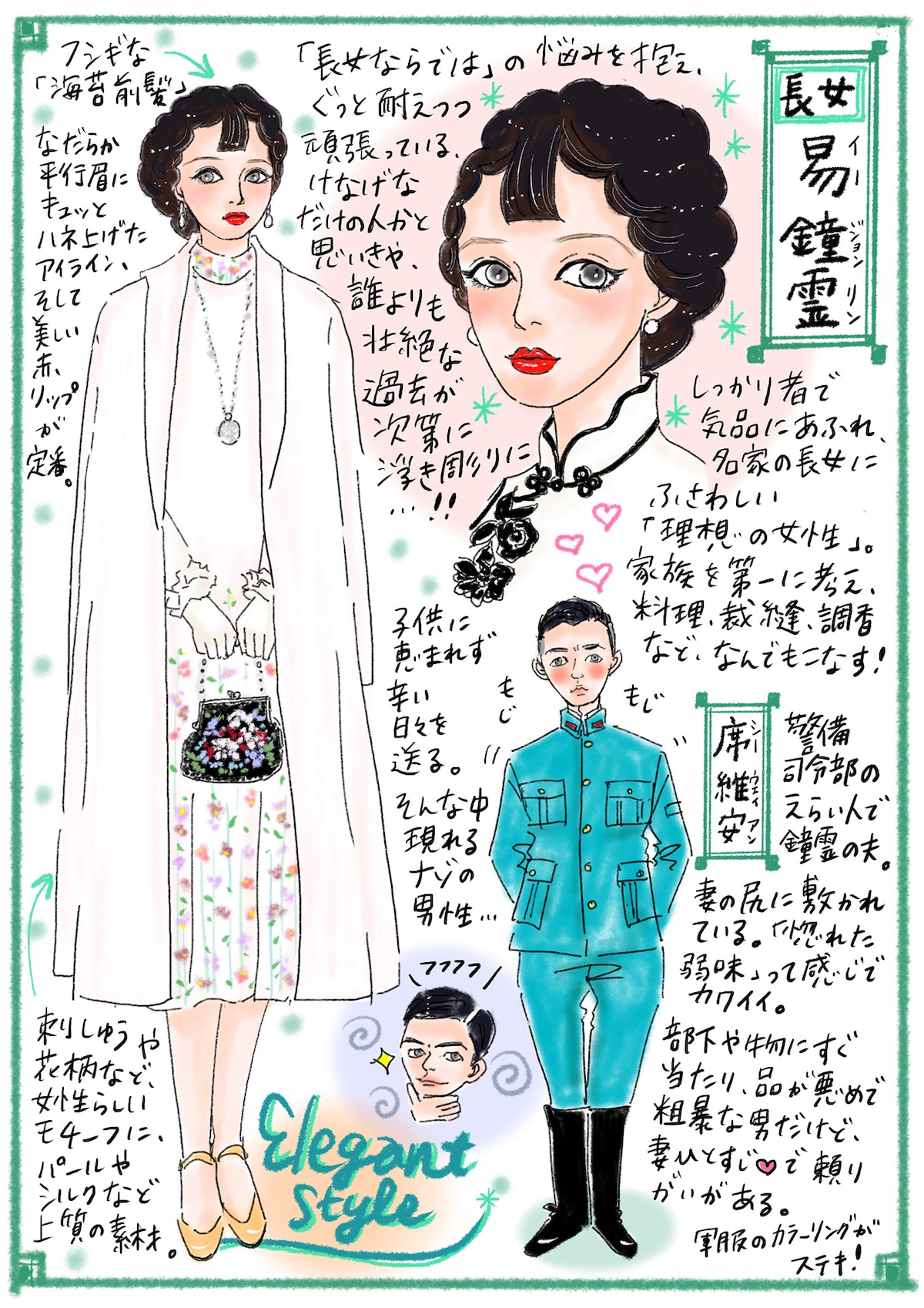 長女・鐘霊（ジョンリン）/ チン・ラン（秦嵐）