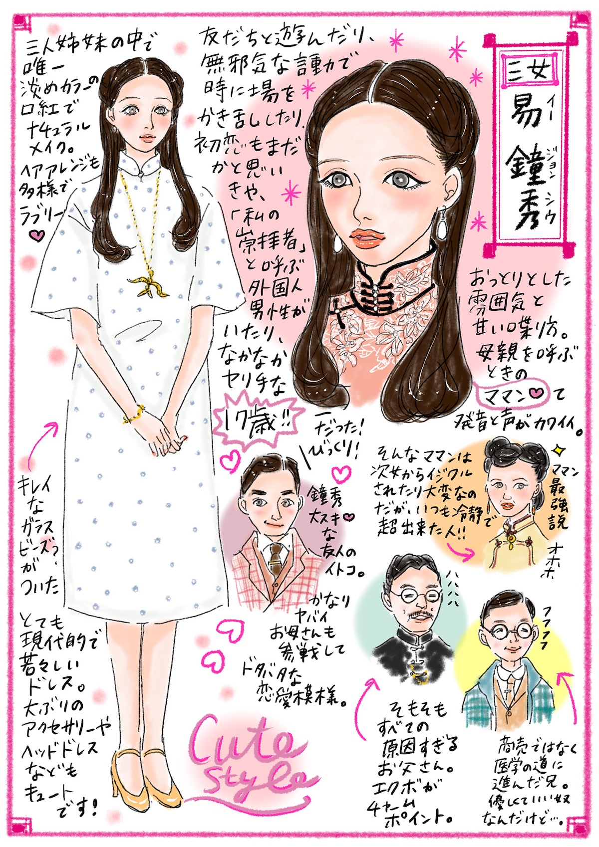 三女・鐘秀（ジョンシウ）/ ジャン・ナン（張楠）