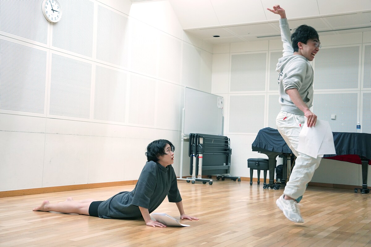 大野明香音（左）と松永治樹。（撮影：熊井玲）