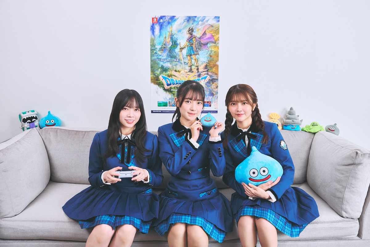 左から山口陽世、平尾帆夏、山下葉留花。