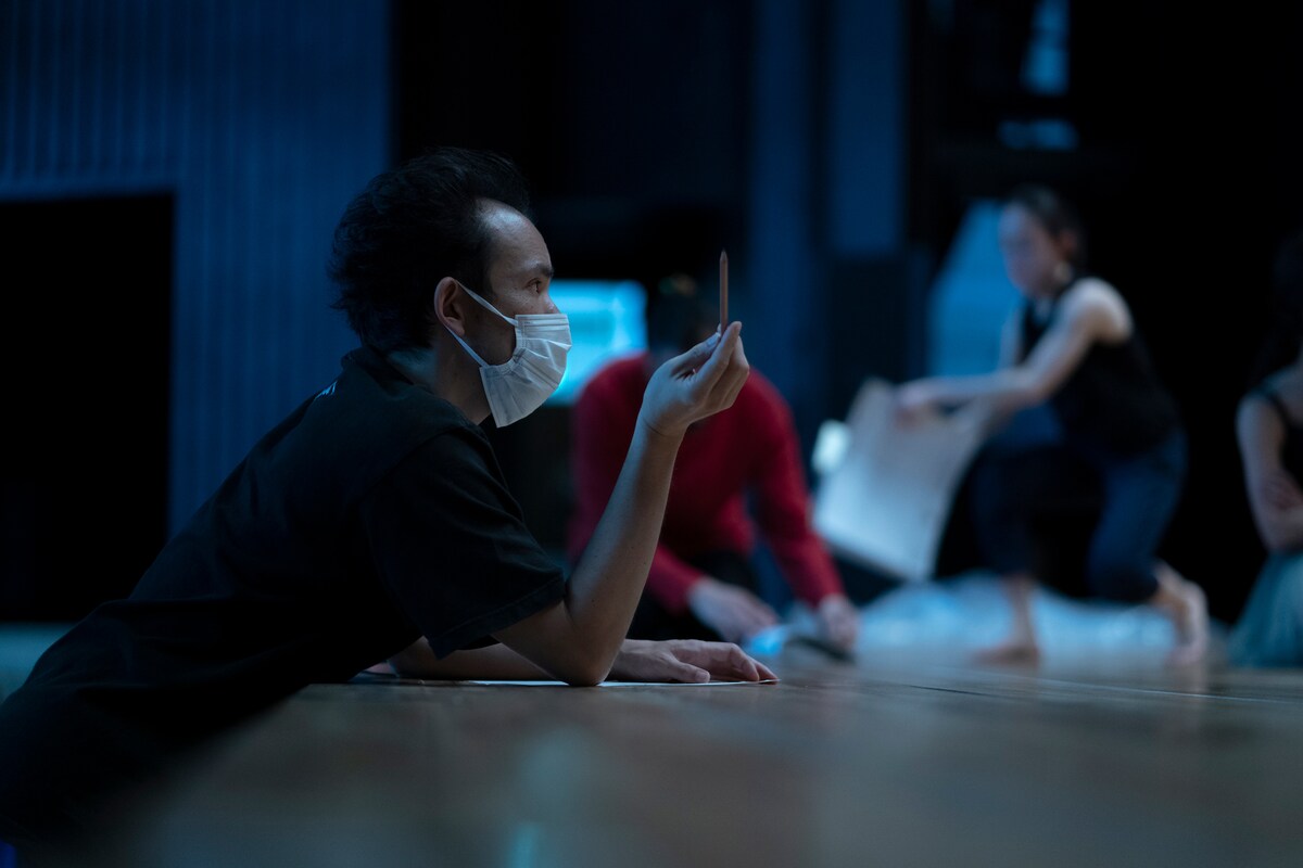 「浜辺のアインシュタイン」リハーサルの様子。（撮影：加藤甫）