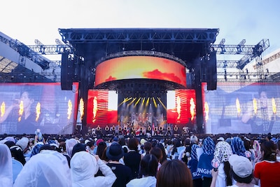 「ENHYPEN WORLD TOUR ‘WALK THE LINE’ IN JAPAN -SUMMER EDITION-」の様子。(P)&(C) BELIFT LAB Inc.