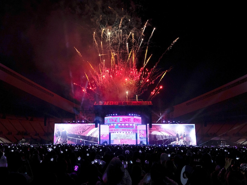 「ENHYPEN WORLD TOUR ‘WALK THE LINE’ IN JAPAN -SUMMER EDITION-」の様子。(P)&(C) BELIFT LAB Inc.