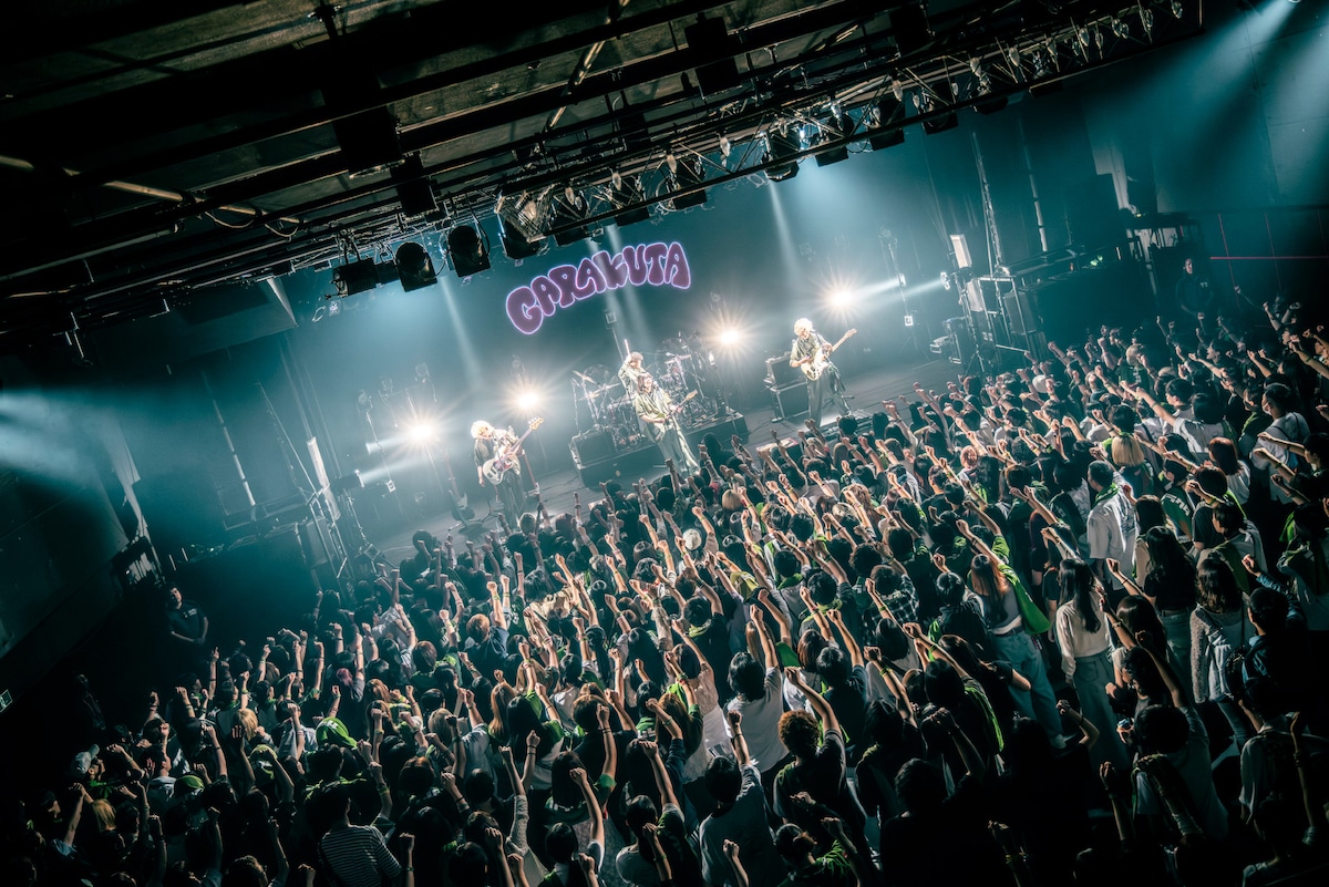 ガラクタが地元名古屋のライブハウス・DIAMOND HALLで開催したワンマンライブ「Treasure in JUNK」の様子。