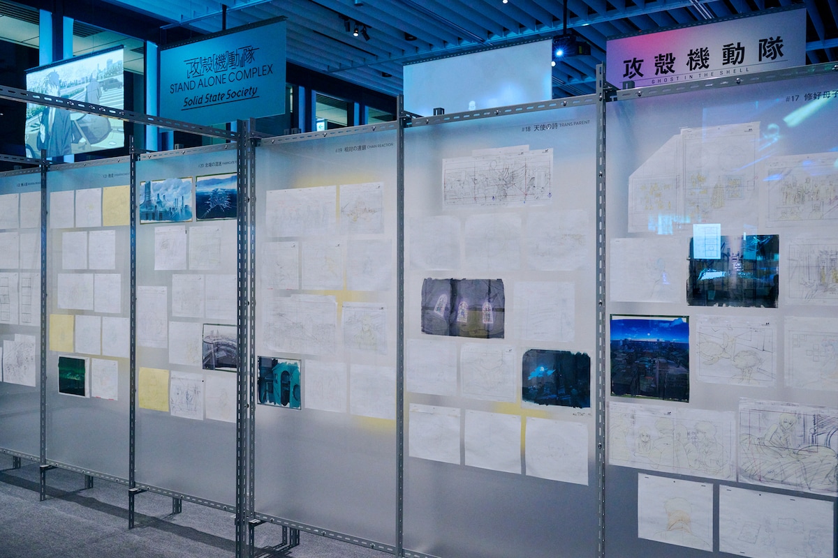 「攻殻機動隊 STAND ALONE COMPLEX」の原画や美術。
