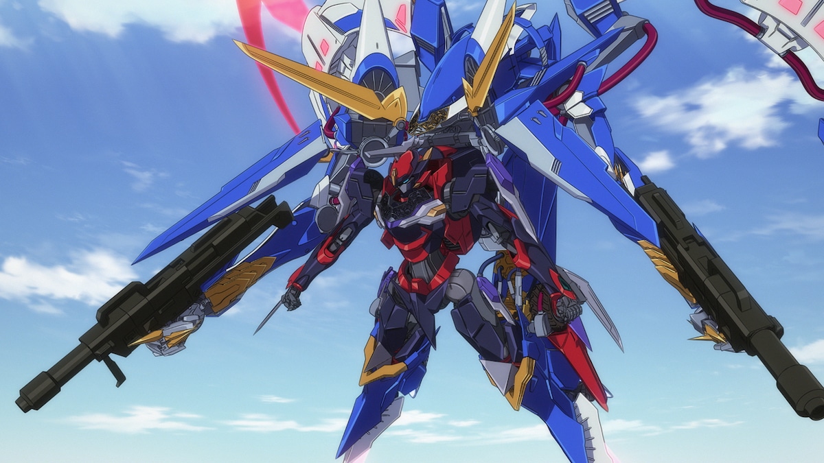 「コードギアス 奪還のロゼ」より、Zi-アルテミスとZi-アポロがエンゲージしたZi-オルテギア。