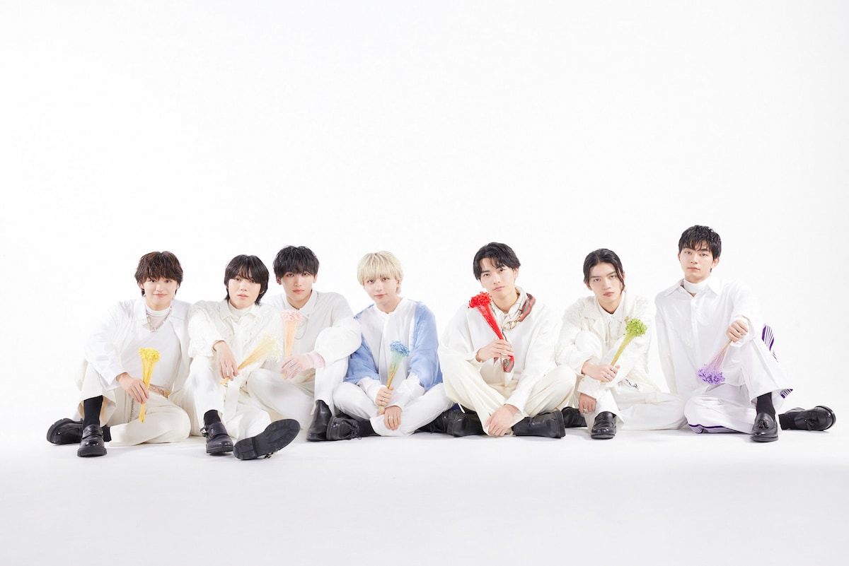 原因は自分にある。 左から大倉空人、小泉光咲、桜木雅哉、長野凌大、武藤潤、杢代和人、吉澤要人。