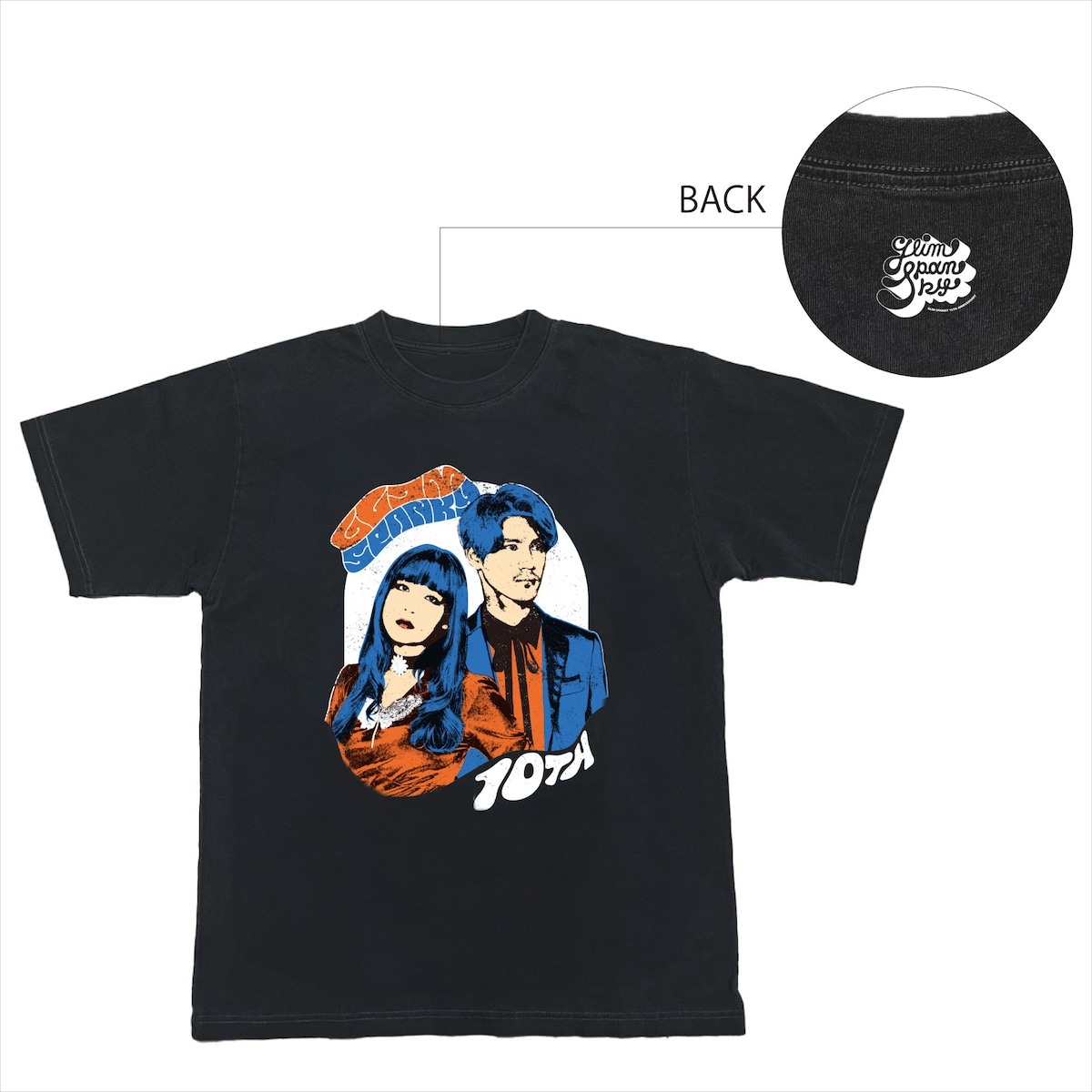 オリジナルヴィンテージ加工Tシャツのビジュアル。