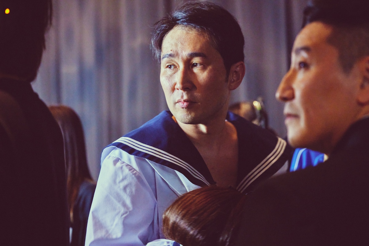 舞台裏の様子。