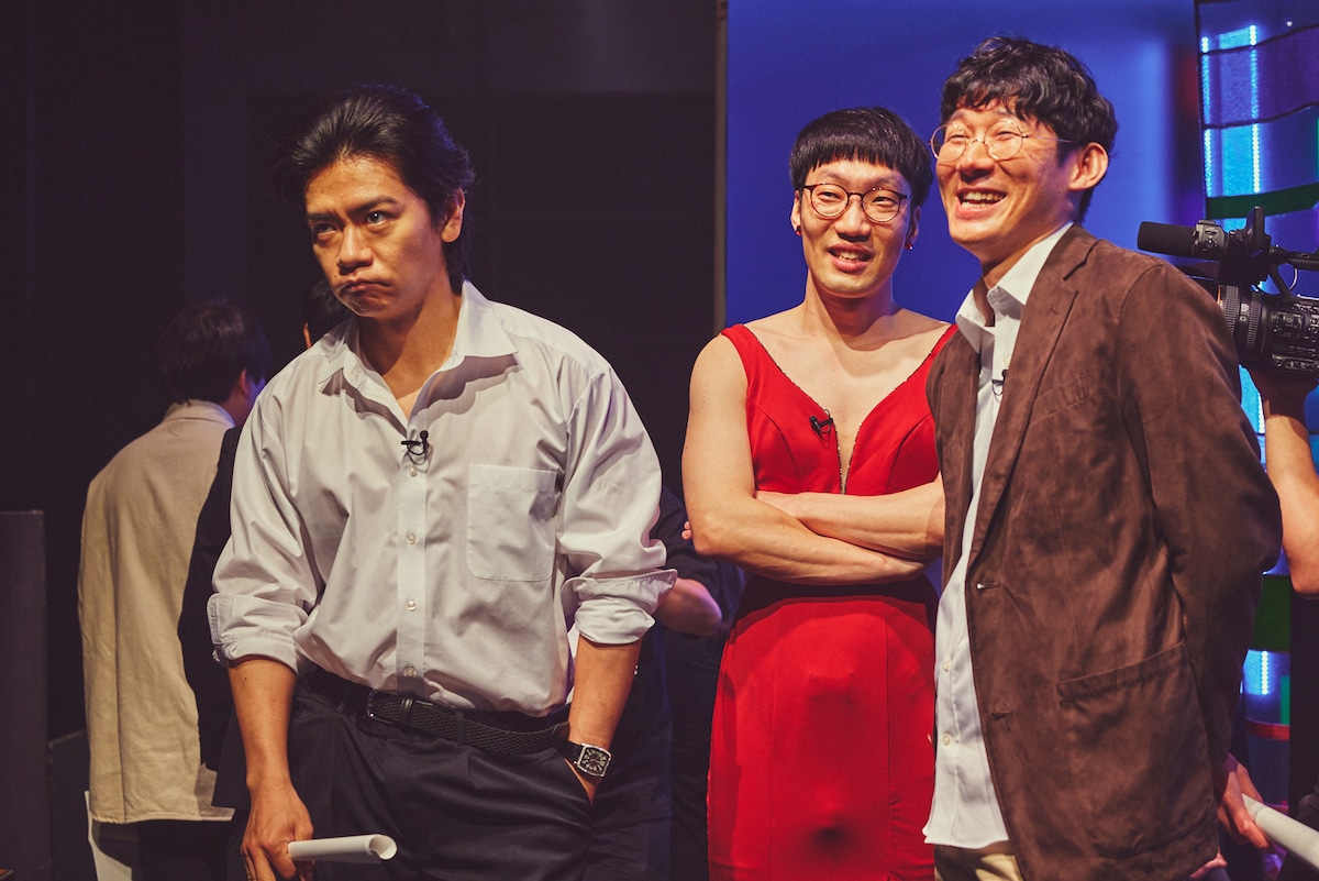 舞台裏の様子。