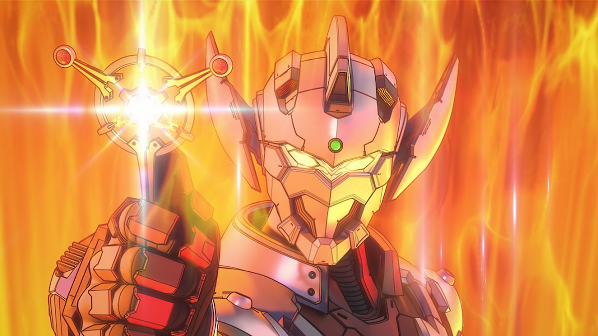 「ULTRAMAN」シーズン2より。東光太郎がTARO SUITを装着した姿。このスーツは光太郎用に作られたものではなかったが、発火状態で暴走した際に、事態の収拾のため緊急装着した。