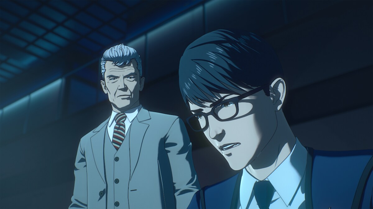 左から魚建が声を当てる井手光弘、青柳尊哉が声を当てる五条隊員。