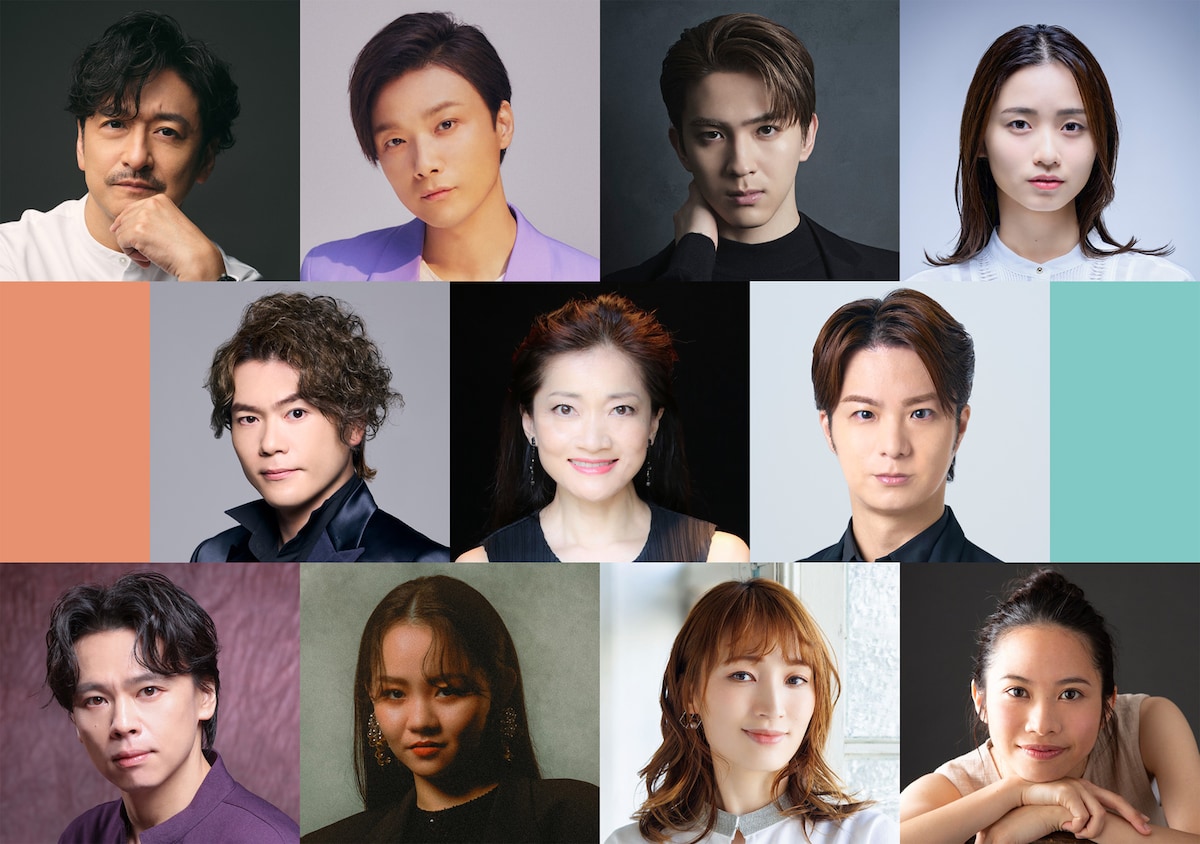 日比谷ブロードウェイ（上段左から石丸幹二、井上芳雄、甲斐翔真、木下晴香、中段左から佐藤隆紀［LE VELVETS］、島田歌穂、田代万里生、下段左から中川晃教、遥海、望海風斗、屋比久知奈）